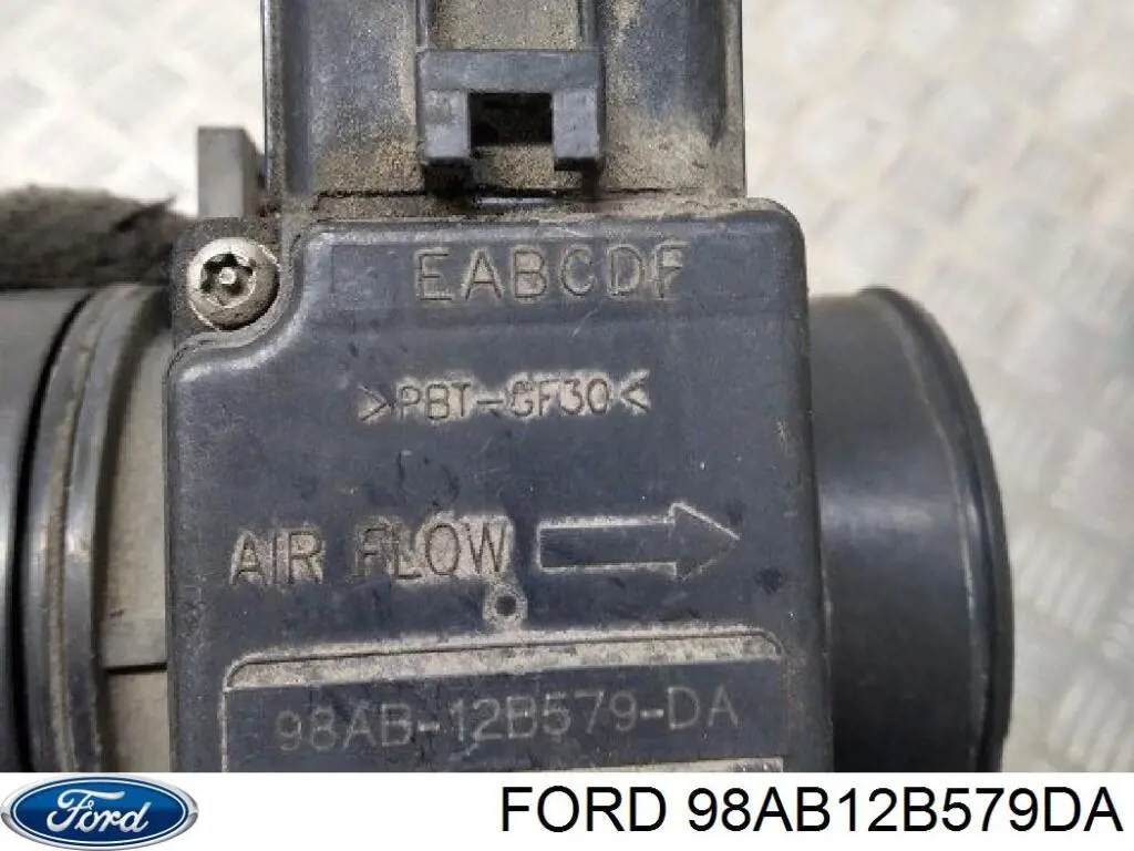 98AB12B579DA Ford датчик потоку (витрати повітря, витратомір MAF - (Mass Airflow))