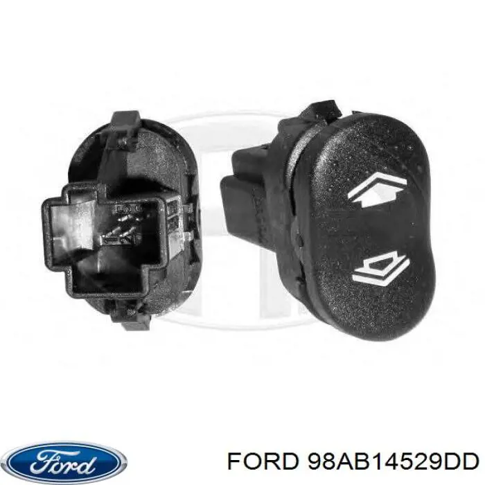 Купити 98AB14529DD Ford Кнопка вмикання двигуна склопідіймача задня