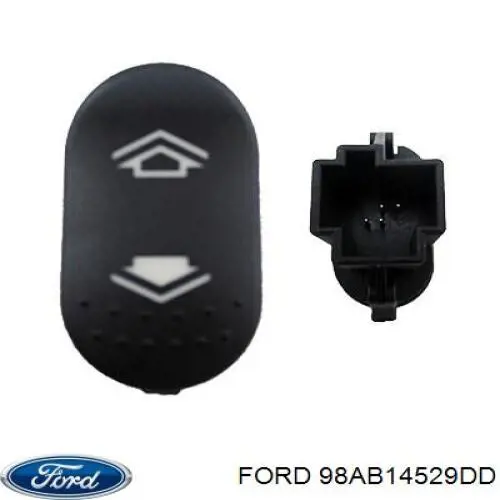 98AB14529DD Ford Кнопка підйомника заднього скла