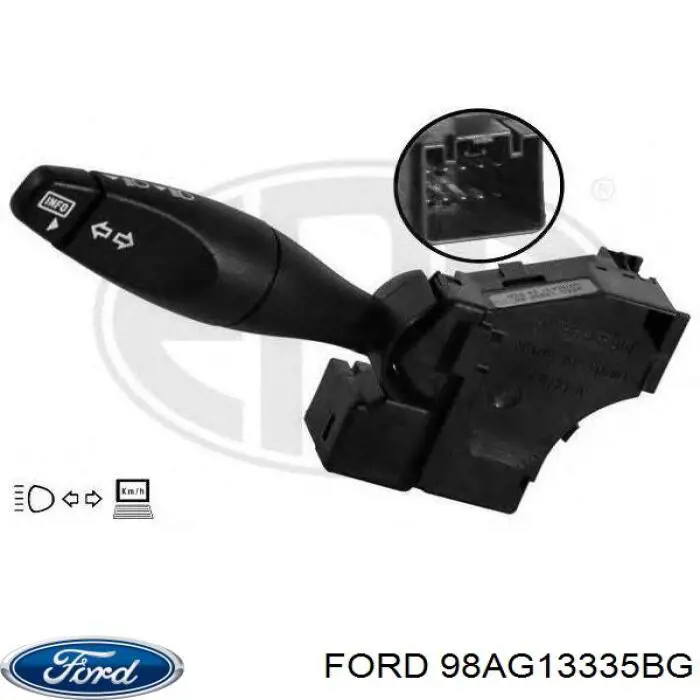 Перемикач підрульовий, лівий Ford 98AG13335BG ціна, від 27.59 USD