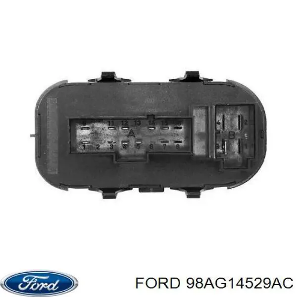 98AG14529AC Ford Кнопки переднього лівого склопід'ємника