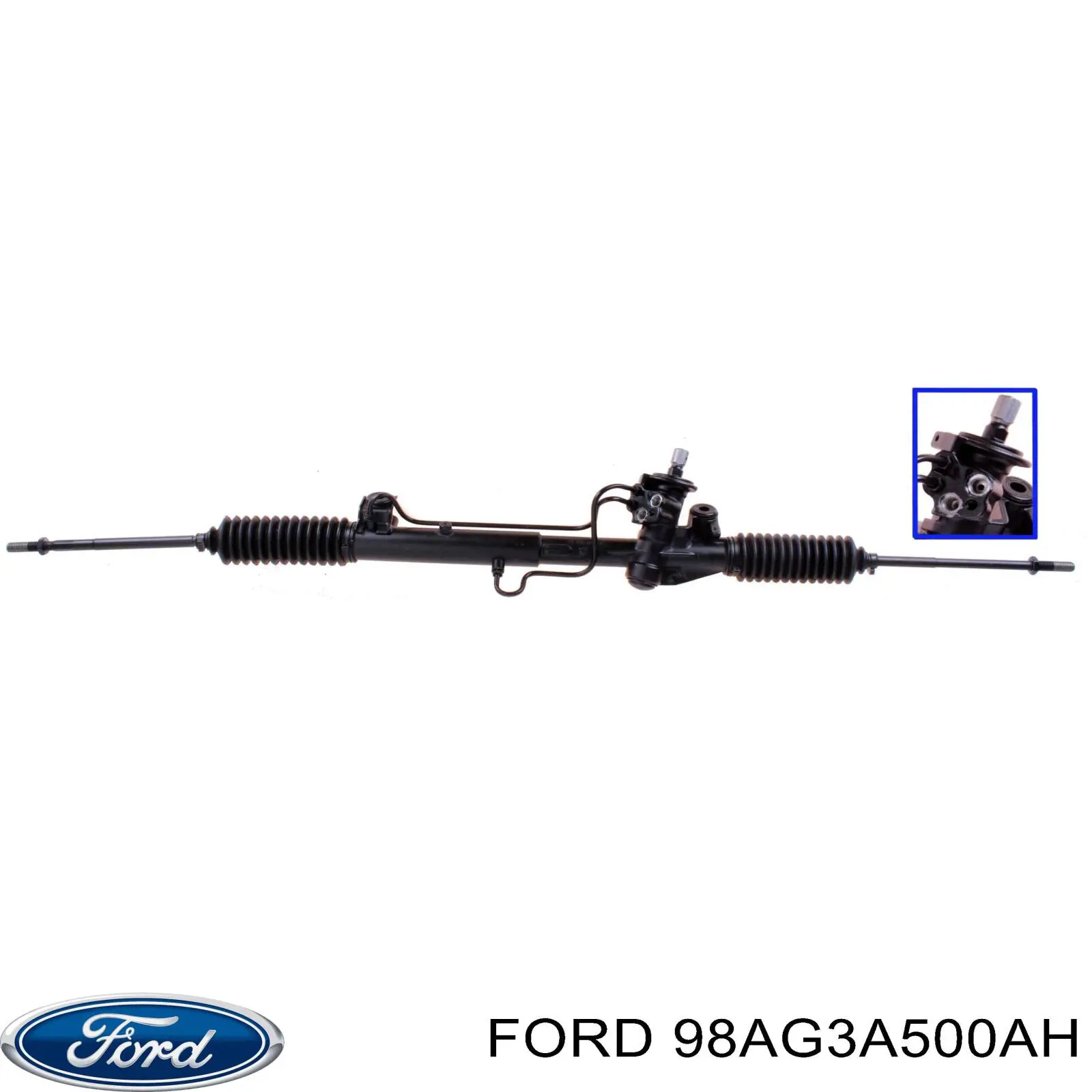 98AG3A500AH Ford Рейковий рульовий механізм