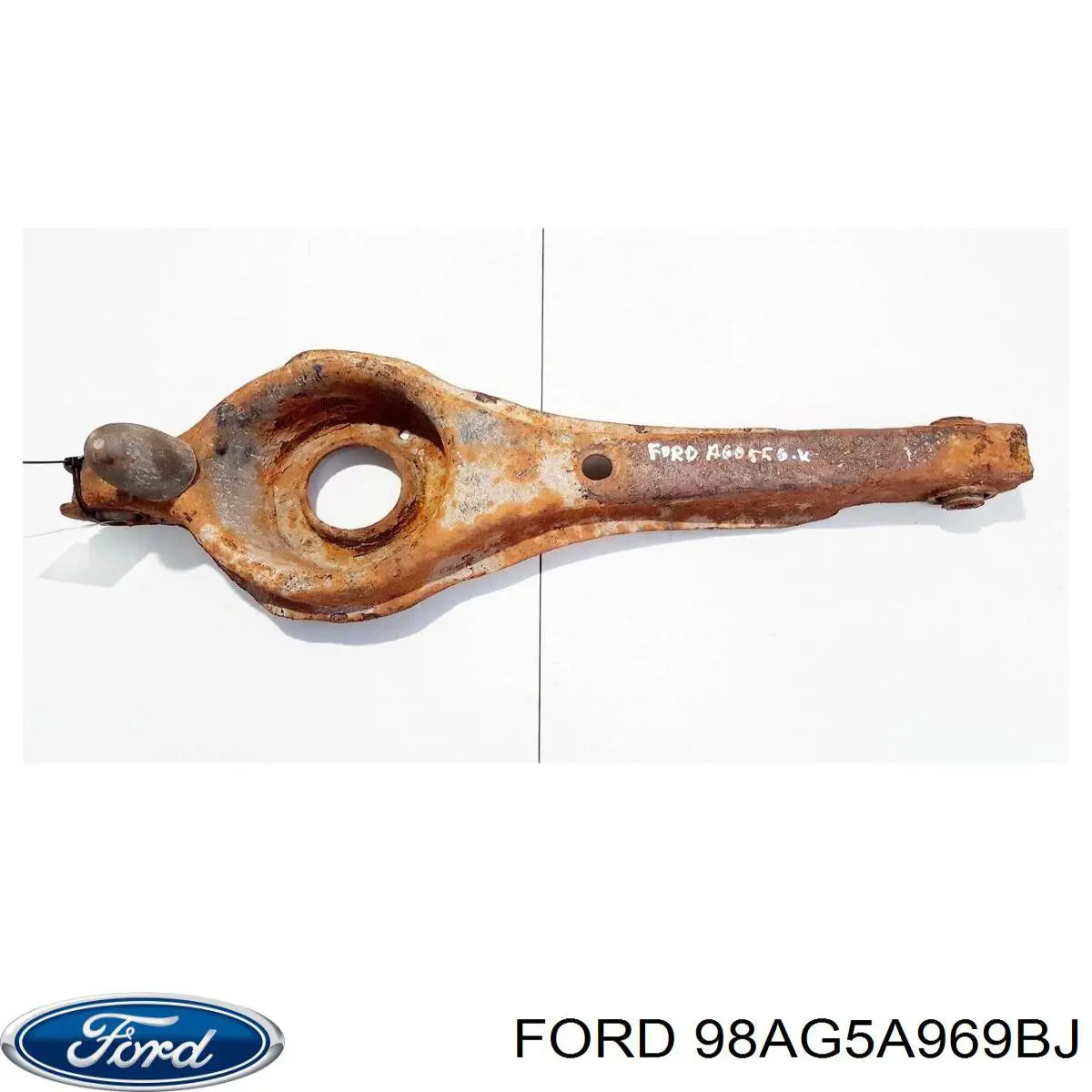 98AG5A969BJ Ford Важіль/тяга задньої підвіски подовжній нижній, лівий