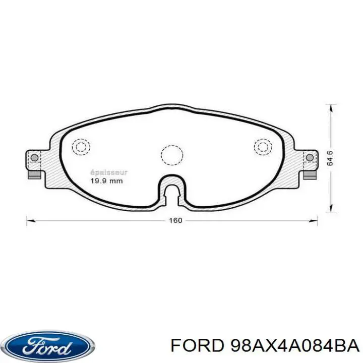 Пильник ШРУСа зовнішній, передній піввісі 98AX4A084BA Ford