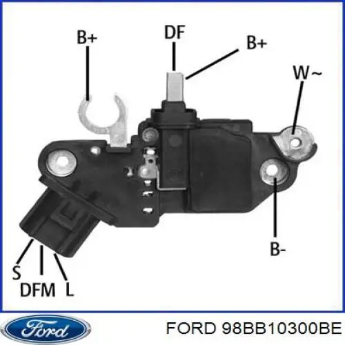 Генератор 98BB10300BE Ford