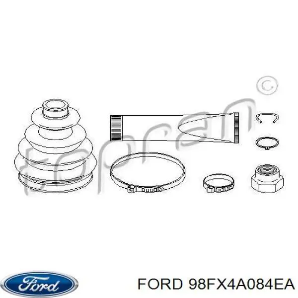 Пильник ШРУСа зовнішній, передній піввісі 98FX4A084EA Ford