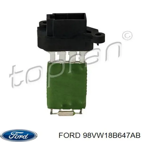 98VW18B647AB Ford Регулятор оборотів пічки