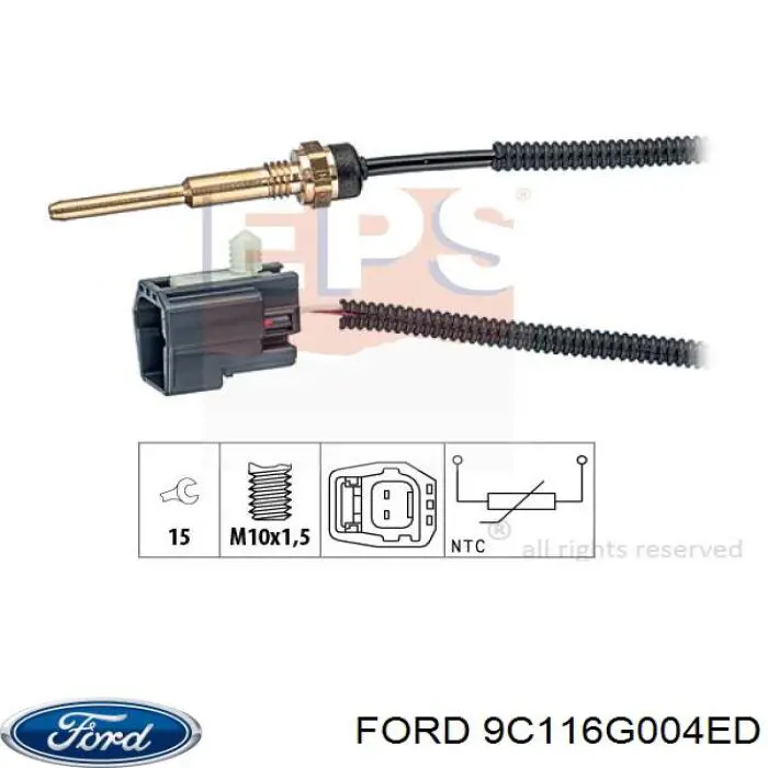 Термодатчик охолоджуючої рідини Ford 9C116G004ED ціна, від 15.80 USD