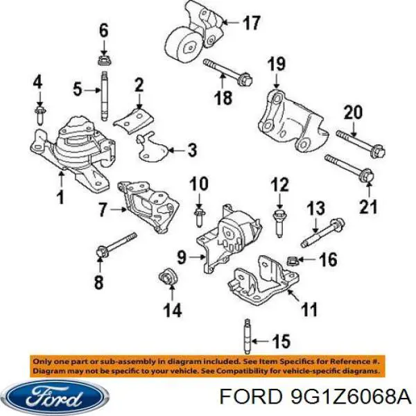  Ford 9G1Z6068A ціна, від 45.65 USD