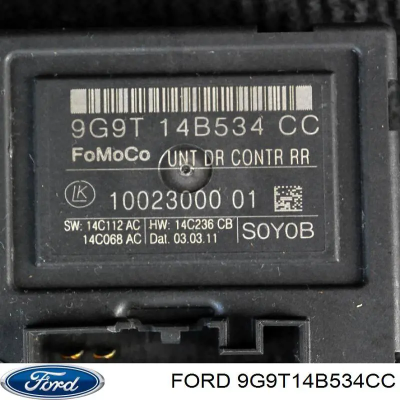 9G9T14B534CC Ford Блок комфорту задніх дверей