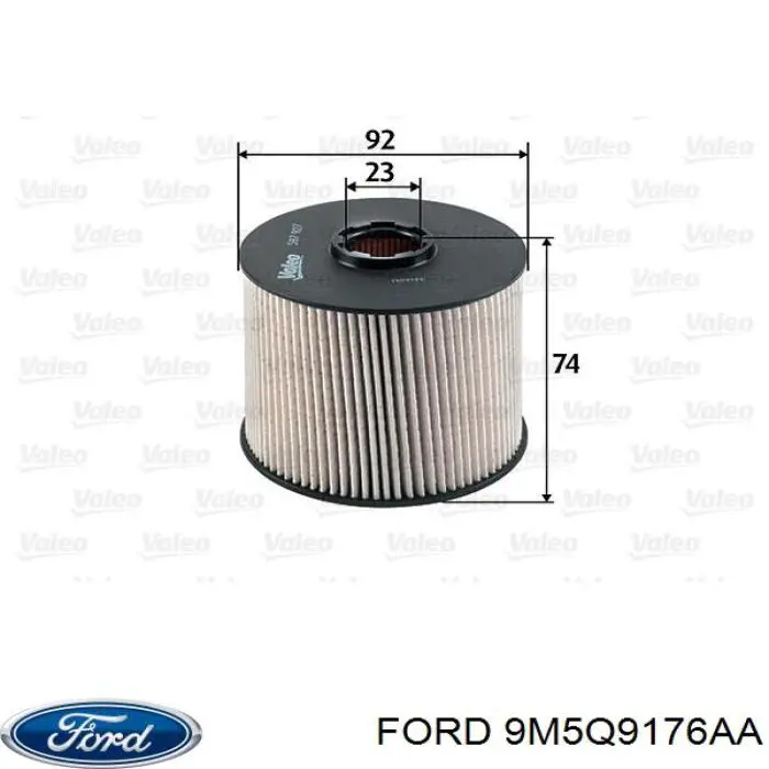 Фільтр тонкого очищення палива Ford 9M5Q9176AA ціна, від 15.71 USD