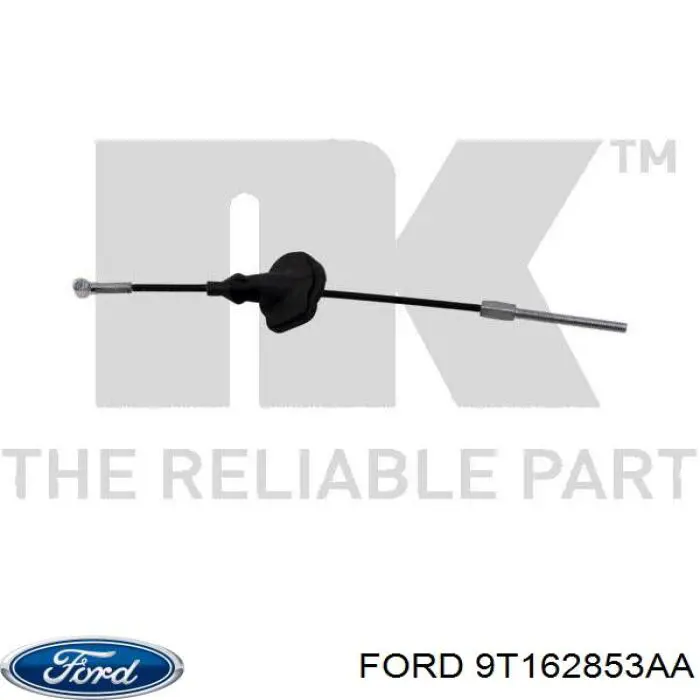 Трос стоянкового гальма передній Ford 9T162853AA ціна, від 4.58 USD