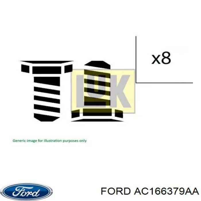 AC166379AA Ford Болт кріплення маховика