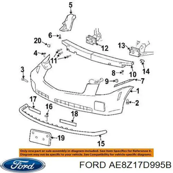 AE8Z17D995B Ford 