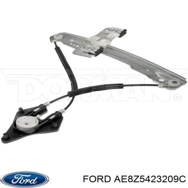 Механізм склопідіймача двері передньої, лівої Ford Fiesta (CB, CC) (Форд Фієста)