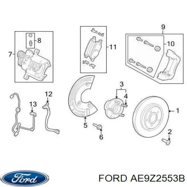Купити BRCF336 Ford Супорт задній лівий