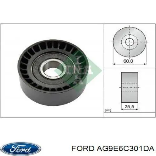 Купити AG9E6C301DA Ford Ремінь генератора