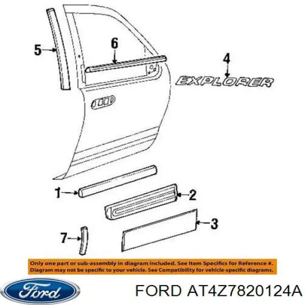 Купити AT4Z7820124A Ford Двері праві передні