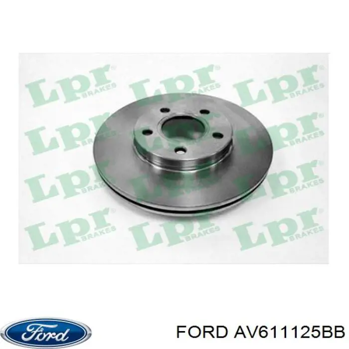 Диск гальмівний передній AV611125BB Ford