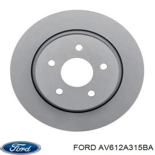 Диск гальмівний задній Ford AV612A315BA