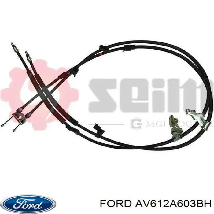 Трос ручного гальма задній, правий/лівий Ford AV612A603BH ціна, від 41.28 USD