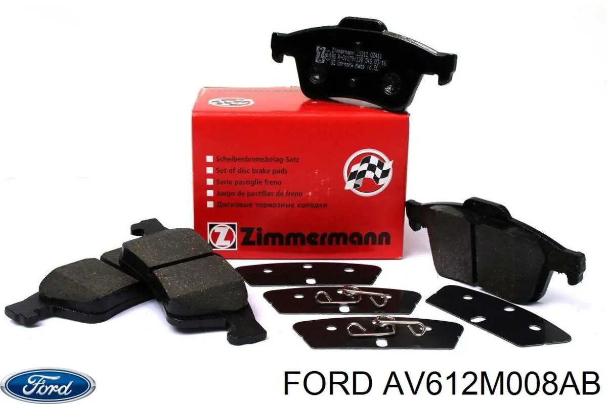AV612M008AB Ford Колодки гальмівні задні, дискові