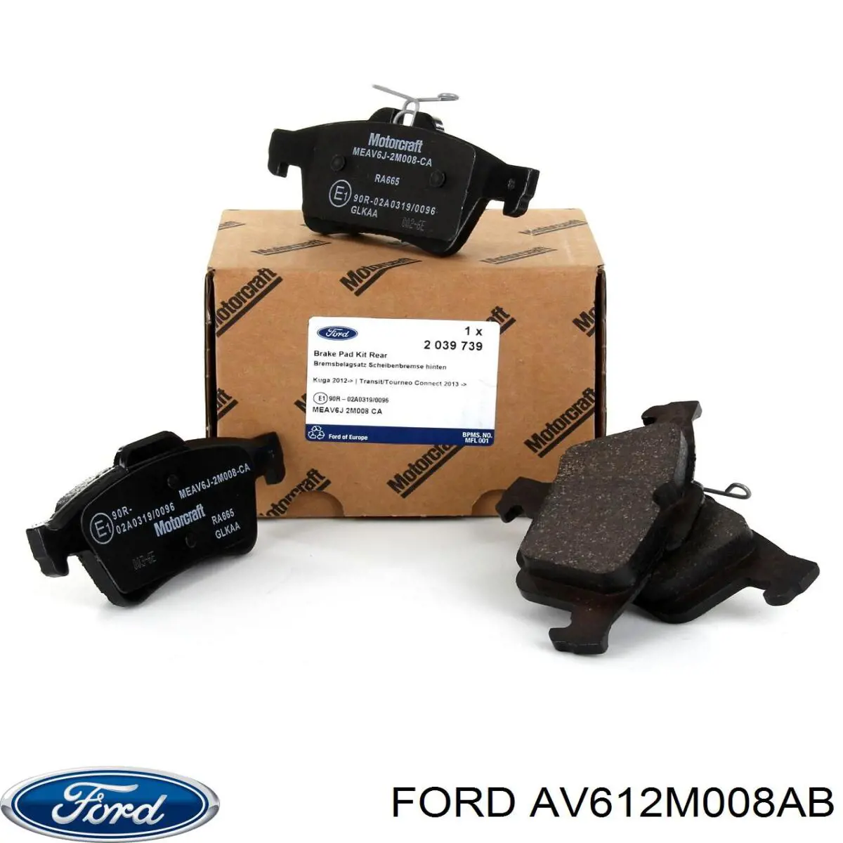 Задні гальмівні колодки Ford AV612M008AB ціна, від 20.25 USD