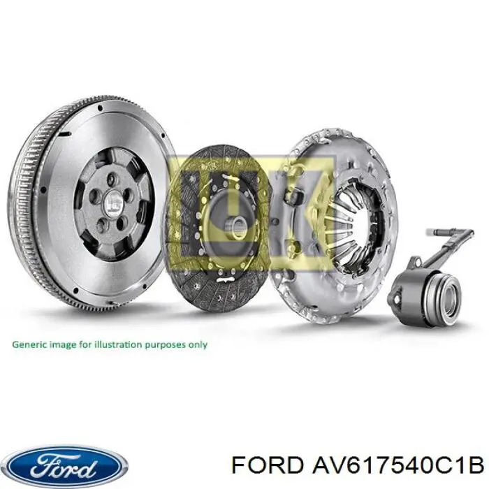 Купити AV617540C1B Ford Комплект зчеплення (диск, корзина, підшипник)