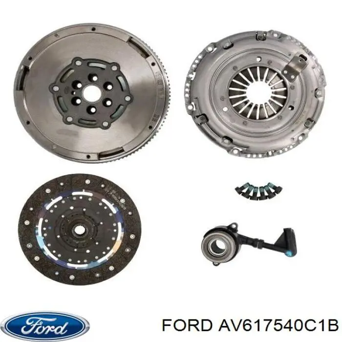AV617540C1B Ford комплект зчеплення (3 частини)