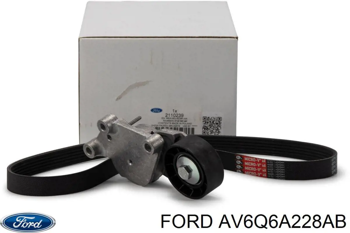 Купити AV6Q6A228AB Ford Натягувач приводного ременя