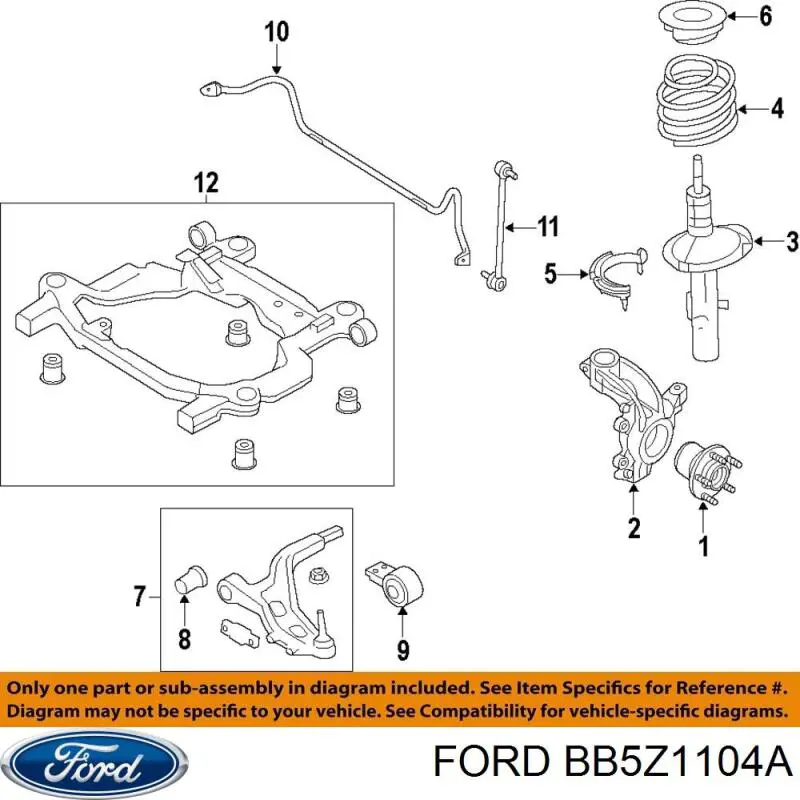 Купити HUB363 Ford Маточини передніх коліс