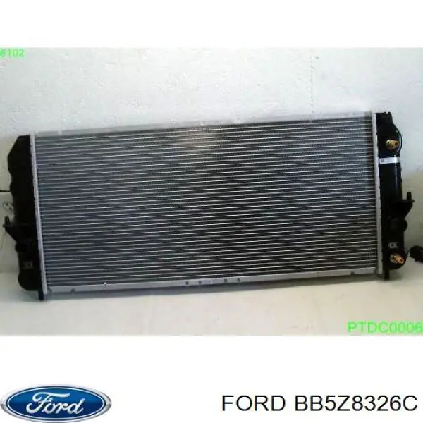 Накладка верхня передньої панелі/супорту радіатора Ford BB5Z8326C