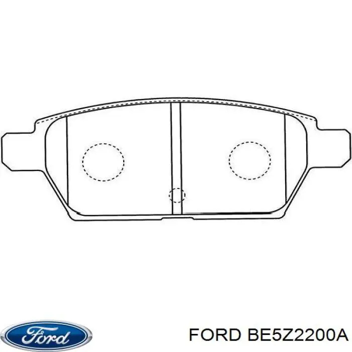 Задні гальмівні колодки Ford BE5Z2200A ціна, від 19.21 USD