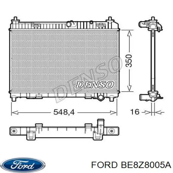 BE8Z8005A Ford радіатор охолодження двигуна