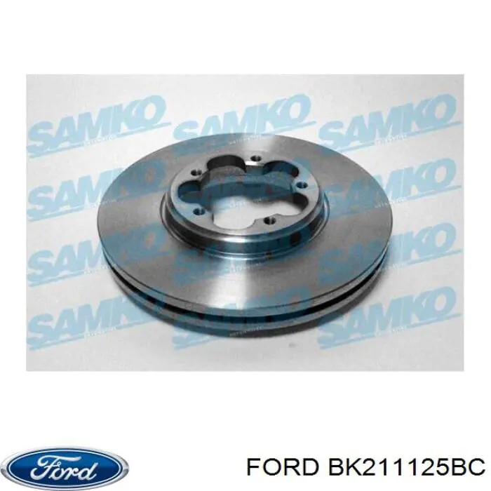 Диск гальмівний передній BK211125BC Ford