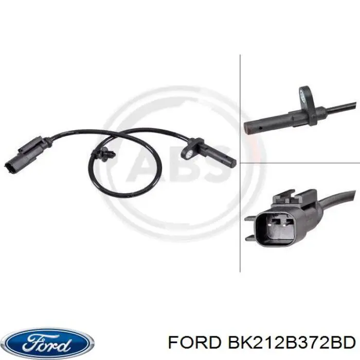 Купити BK212B372BD Ford Датчик АБС (ABS) задній