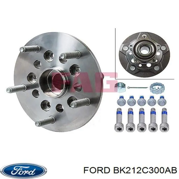 Купити BK212C300AB Ford Маточини передніх коліс