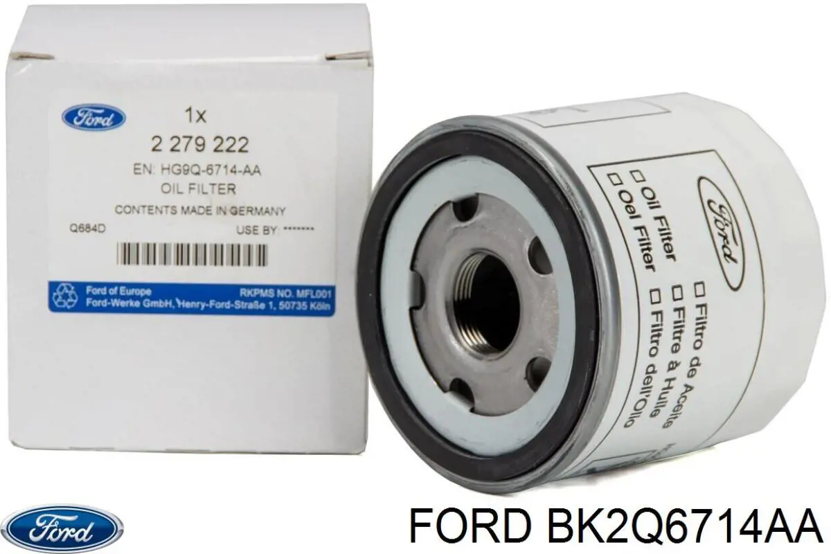 Масляний фільтр BK2Q6714AA Ford
