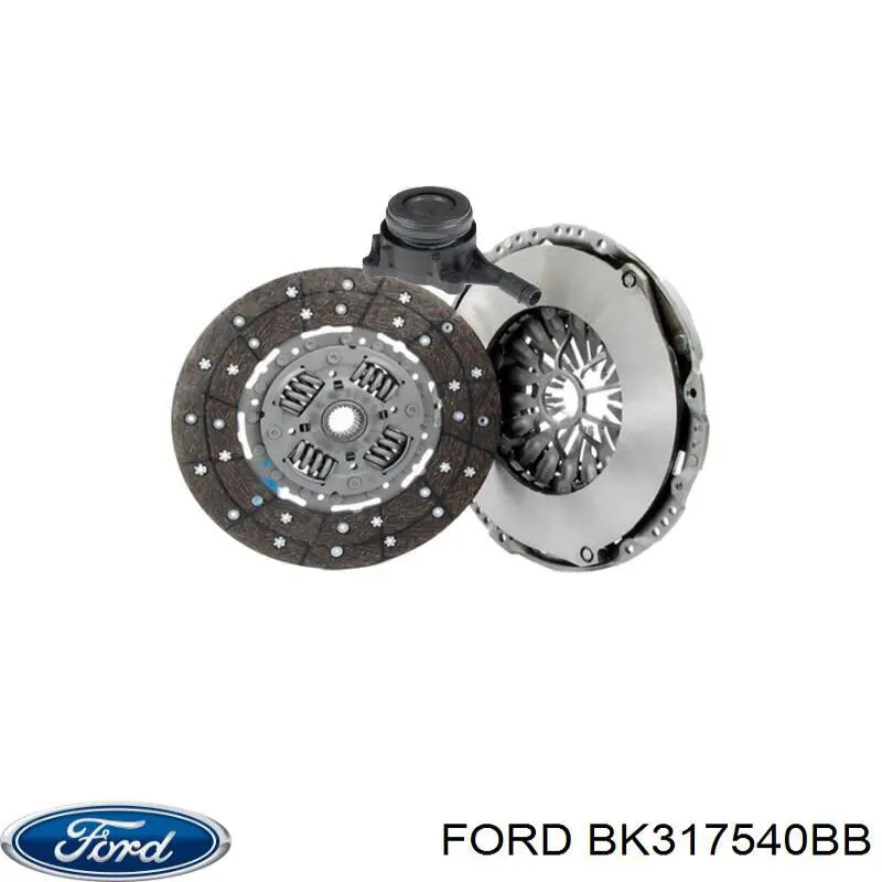 Комплект зчеплення (3 частини) Ford BK317540BB ціна, від 294.30 USD