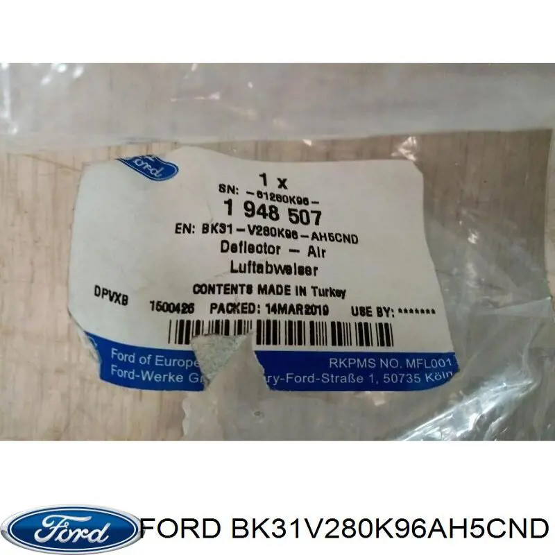 Молдинг задньої арки крила, правий Ford BK31V280K96AH5CND ціна, від 17.21 USD