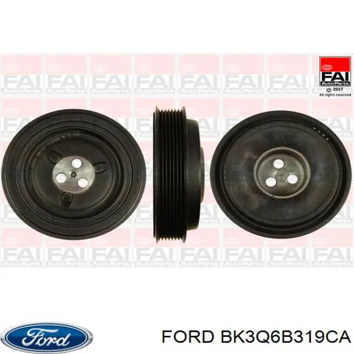 Купити BK3Q6B319CA Ford Шків колінчастого вала
