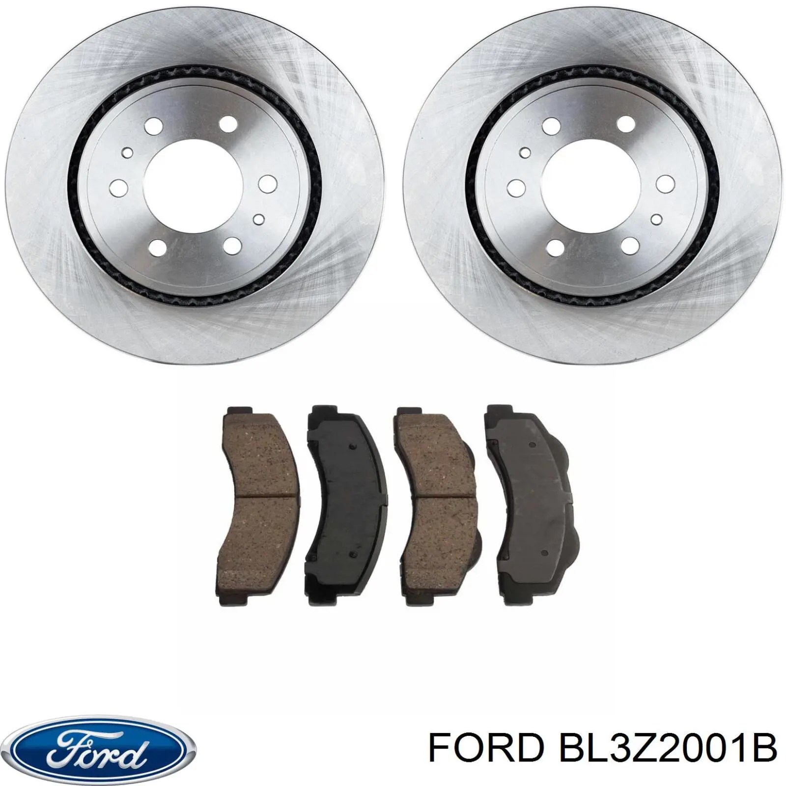 BL3Z2001B Ford колодки гальмівні передні, дискові