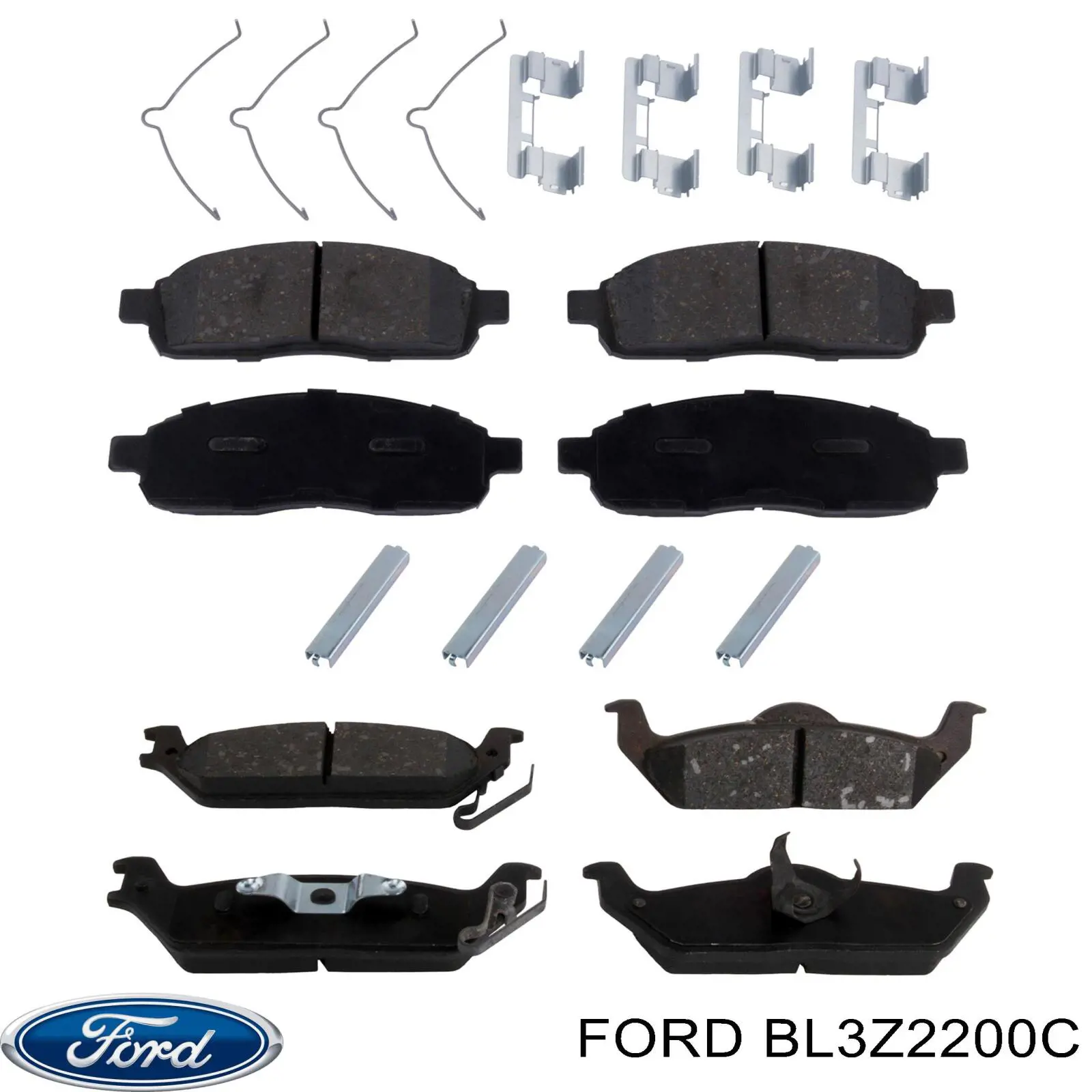 Задні гальмівні колодки Ford BL3Z2200C ціна, від 24.01 USD