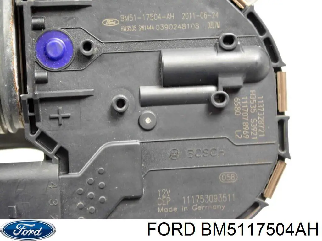 Двигун склоочисника лобового скла (трапеції) BM5Z17508S Ford