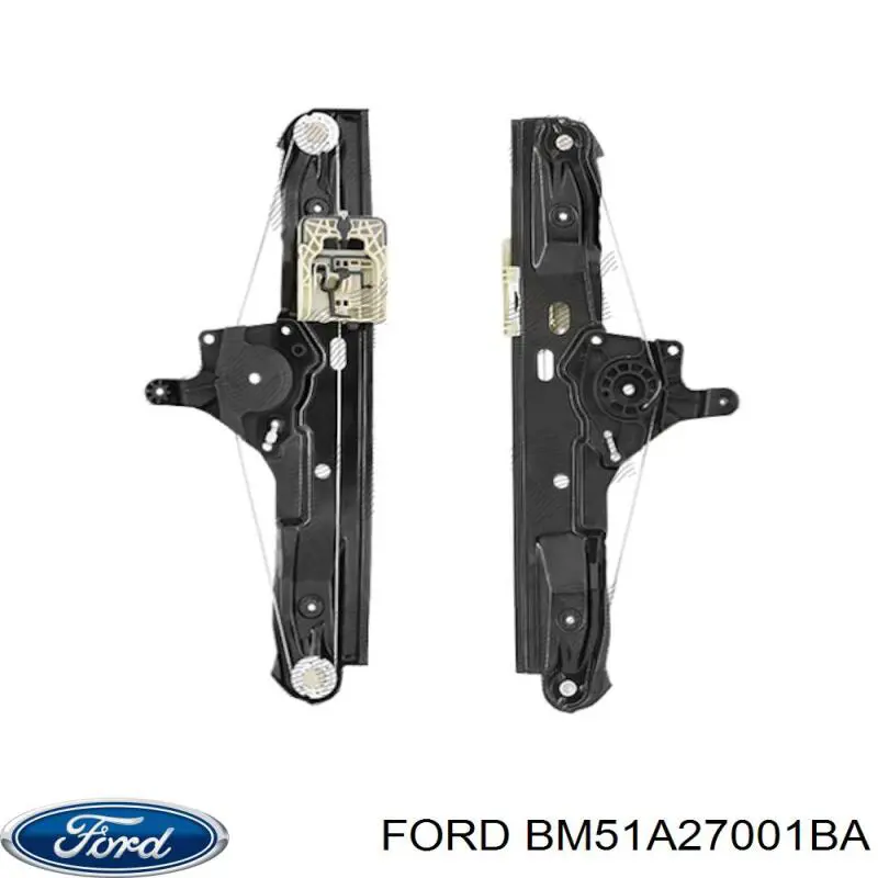 BM51A27001BA Ford Механізм стеклопод'емника двері задньої, лівої