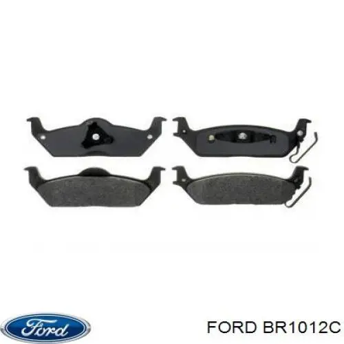 Задні гальмівні колодки BR1012C Ford