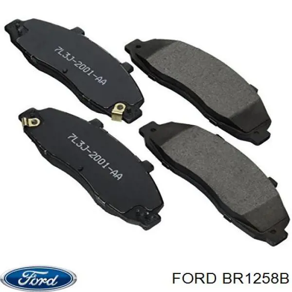 Гальмівні колодки Ford BR1258B ціна, від 26.70 USD