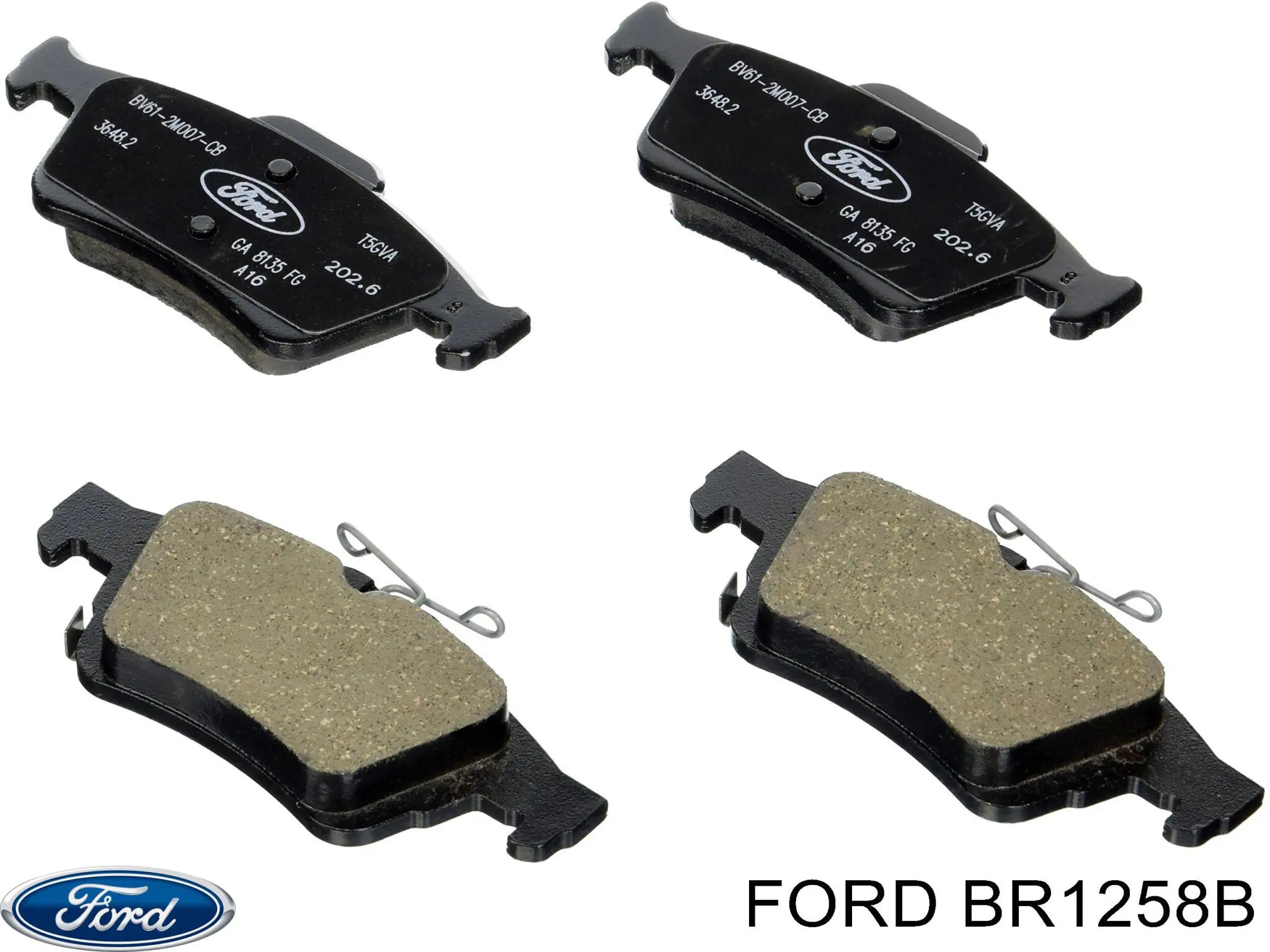 BR1258B Ford колодки гальмівні передні, дискові