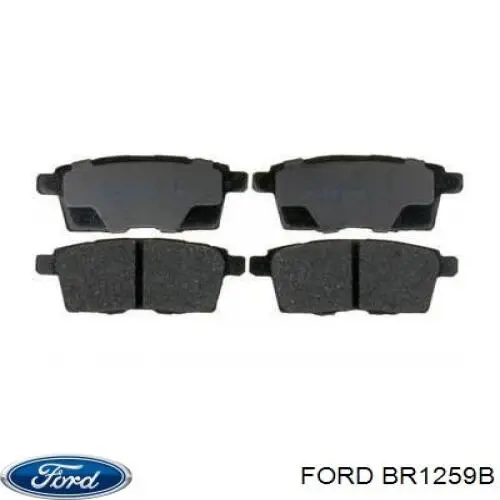 Задні гальмівні колодки BR1259B Ford