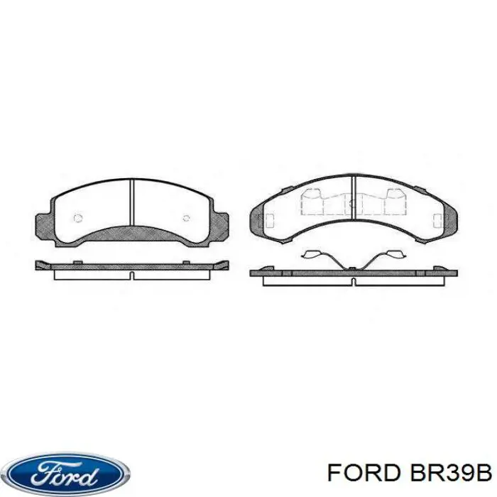Купити BR39B Ford Колодки гальмівні передні, дискові